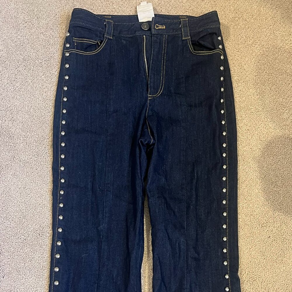 Cinq a sept Tous Les Jours Studded Denim Pants